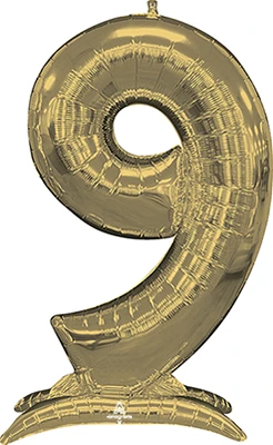 50 Inch White Gold Stand-Up Numberz 