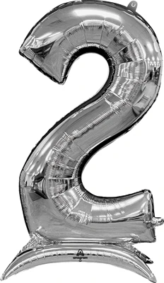 50 Inch Silver Stand-Up Numberz 