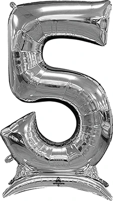 50 Inch Silver Stand-Up Numberz 