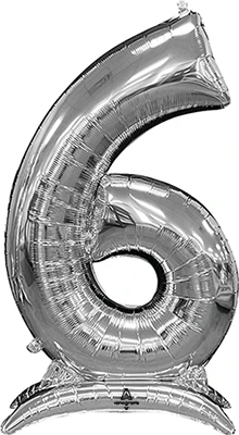 50 Inch Silver Stand-Up Numberz 
