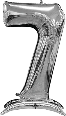 50 Inch Silver Stand-Up Numberz 