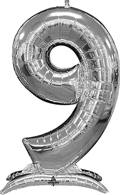 50" Silver Stand-Up Numberz 