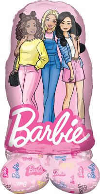 20 Inch x 37 Inch AirLoonz Junior Barbie & Friends Air-Fill Balloon