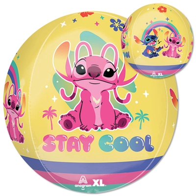 16 Inch Orbz Stitch & Angel Balloon