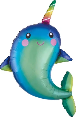 30" Happy Narwal Balloon
