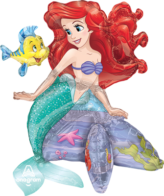 20 Inch Ariel Little Mermaid Airfill Balloon Decor