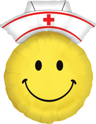 28 Inch Smiley Nurse Balloon