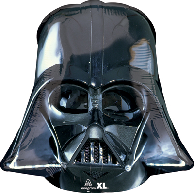 25 Inch Darth Vader Helmet Black Balloon