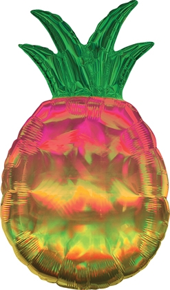 31 Inch Pineapple Iridescent Holographic Balloon
