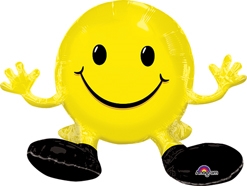19 Inch Smiling Face Yellow Multi-Balloon