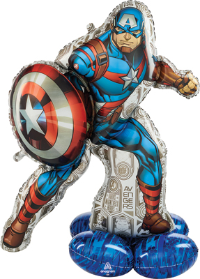 48 Inch Airloonz Marvel Avengers Captain America Air-Fill Balloon