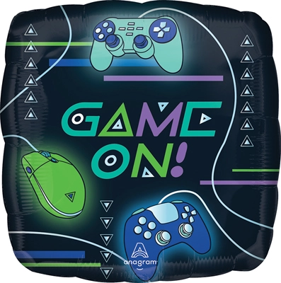 28 in. Helium Saver Jumbo Game On Controllers Balloon