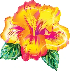 26 Inch Mighty Bright Tropical Yellow Flower Balloon