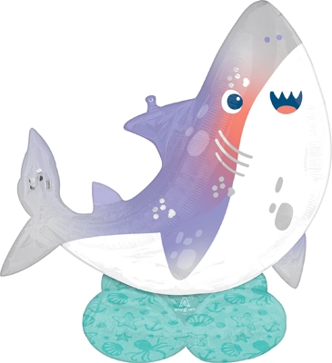 54" x 54" AirLoonz Shark Party Balloon