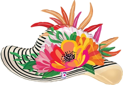 32" Fancy Floral Hat Balloon