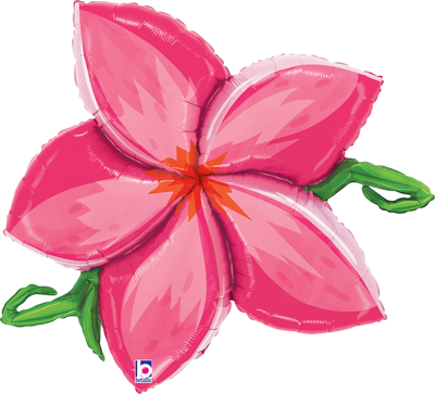 39" Linky Plumeria - Pink Balloon