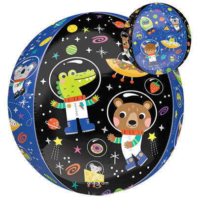 16" Orbz&reg; Space Cosmic Friends Balloon