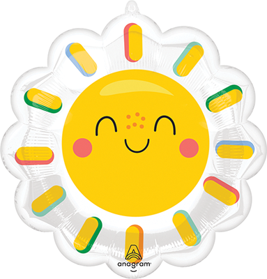 17" Smiling Sun Balloon