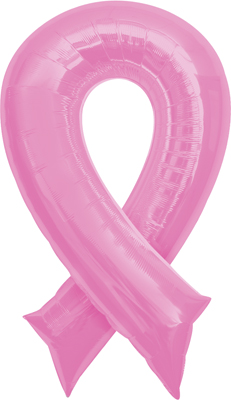36 Inch Breast Cancer Awareness Pink Ribbon Balloon