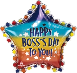 30 Inch Happy Boss's Day to You Star Balloon