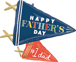28 Inch Fathers Day Dad Pennants Balloon
