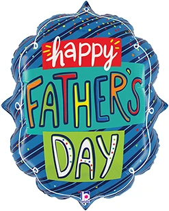 27 Inch Fathers Day Confetti Frame Balloon