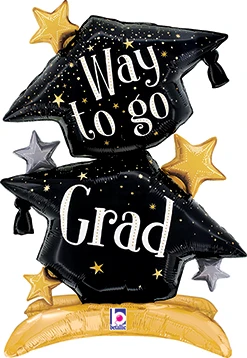 29" Graduation Air-Fill StandUps Caps Balloon