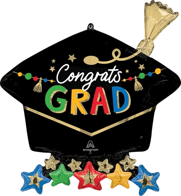 26" Graduation Party Grad Cap Balloon