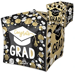 15" Cubez Grad Circles and Dots Balloon