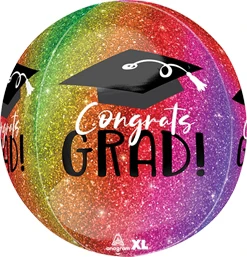 16" Orbz Ombre Grad Sparkle Balloon