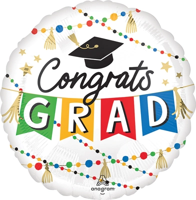 28" Helium Saver Jumbo Congrats Grad Party Balloon