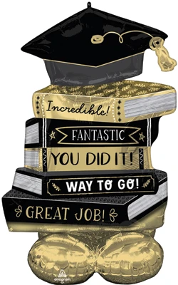 45 Inch Airloonz Graduation Books Air-Fill Balloon