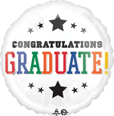 28 Inch Helium Saver Jumbo Grad Congrats Bright Balloon