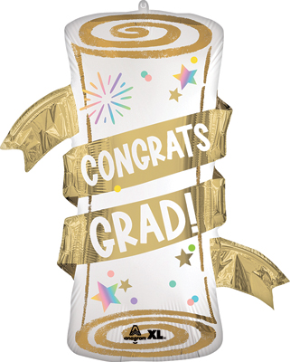 31 Inch Graduation Pastel Diploma Balloon