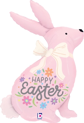 32" Easter Pastel Pink Bunny Balloon