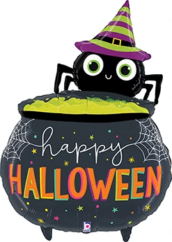 44" Halloween Spider Cauldron Balloon