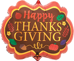 25 Inch Thanksgiving Marquee Balloon