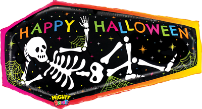 34" Halloween Mighty Bright Coffin Balloon
