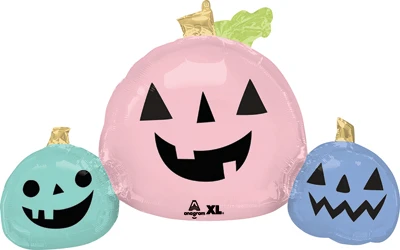 35 Inch Halloween Pastel Pumpkins Balloon