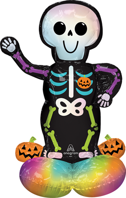 35" AirLoonz Junior Bare Bones Skeleton Air-Fill Decor Balloon