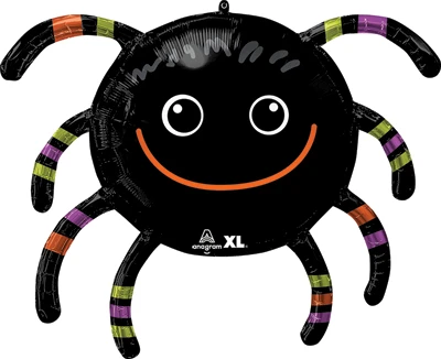 28 Inch Halloween Smiley Spider Balloon