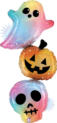 41 Inch Halloween Opal Pastel Trio Balloon