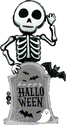 67 Inch Halloween Skeleton Special Delivery Balloon