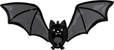 Shape Halloween Glow Batty Bat Balloon