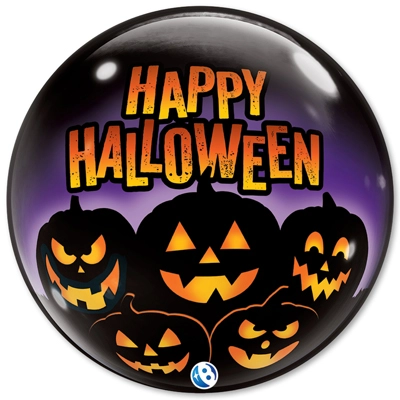 22" Halloween Spooky Pumpkins Bubble&trade; Balloon