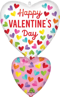 31" Valentine Hearts in Motion Balloon