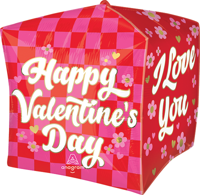 15" Cubez® Valentine Checkerboard Love