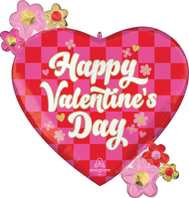 25" Valentine Checkerboard Love