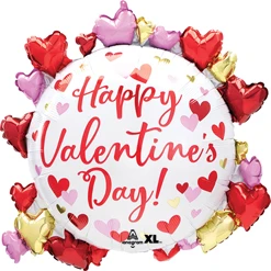 34 Inch Valentine Circled in Hearts Balloon
