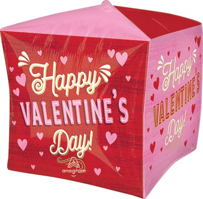 15" Cubez Valentine Retro Love Balloon